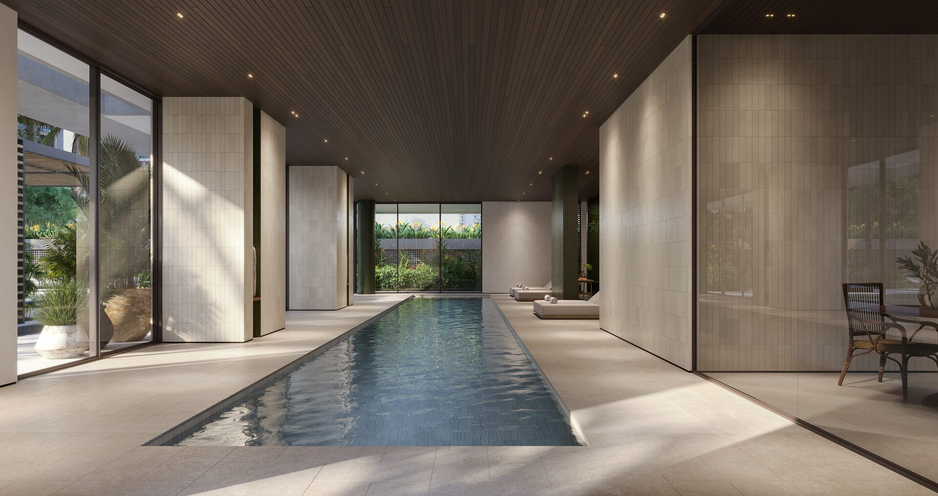 Piscina Indoor Aquecida — Riio by Piero Lissoni